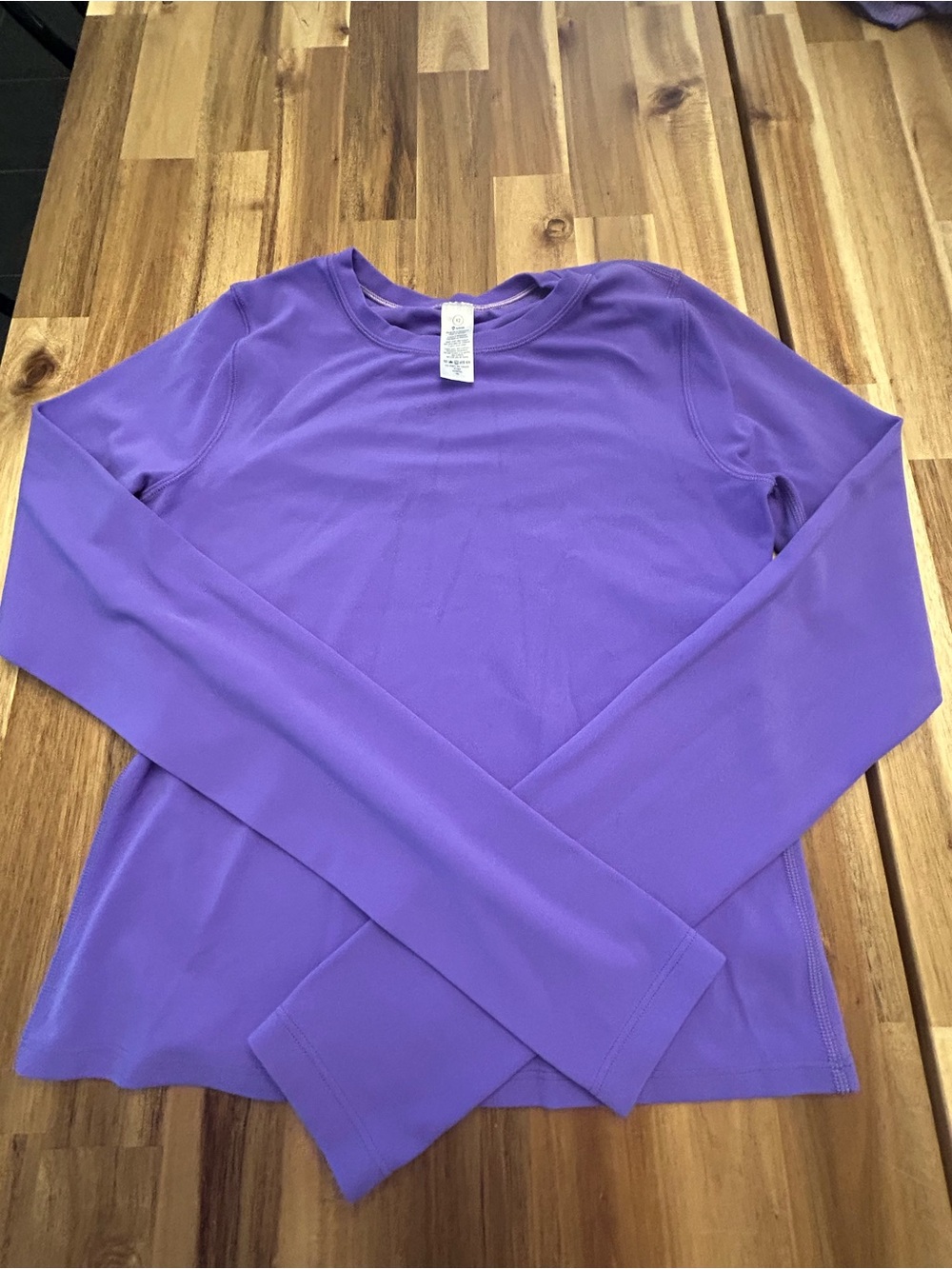 Ivivva Purple Long-Sleeve Crewneck Tee